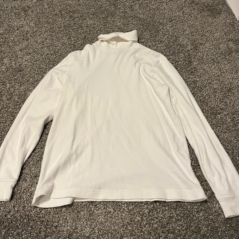 White turtle neck
